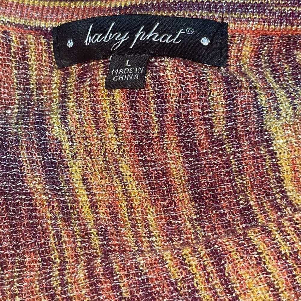 NEW baby Phat Y2K kimono sleeve Tunic sweater dress L - Picture 15 of 15